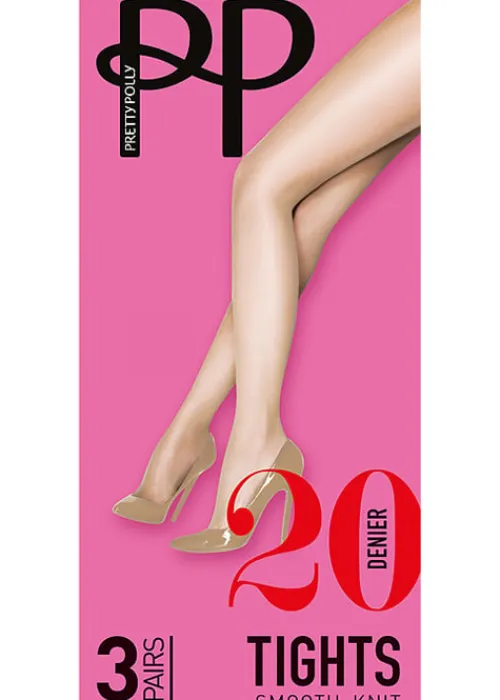 Sale Pretty Polly Smooth Knit Tights 3Pp