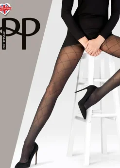 Best Sale Pretty Polly Sparkly Diamond Tights Black