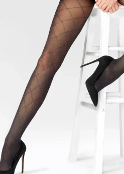 Best Sale Pretty Polly Sparkly Diamond Tights Black