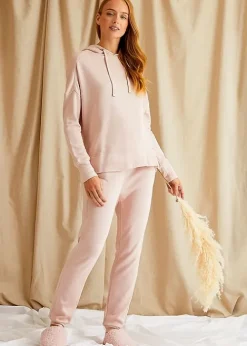 Shop Pretty You London Bamboo Leisure Hoodie Rose