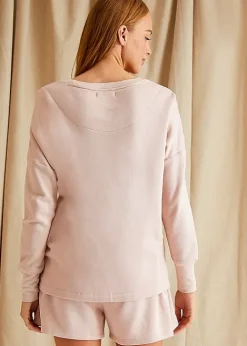 Best Pretty You London Bamboo Leisure Crew Neck Sweatshirt Rose