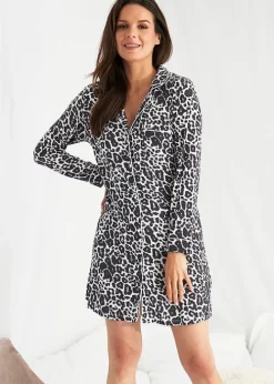 Flash Sale Pretty You London Bamboo Nightshirt Luxe Leopard
