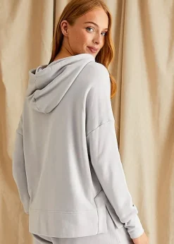 Cheap Pretty You London Bamboo Leisure Hoodie Dove Grey