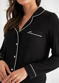 Store Pretty You London Bamboo Pyjama Set Black