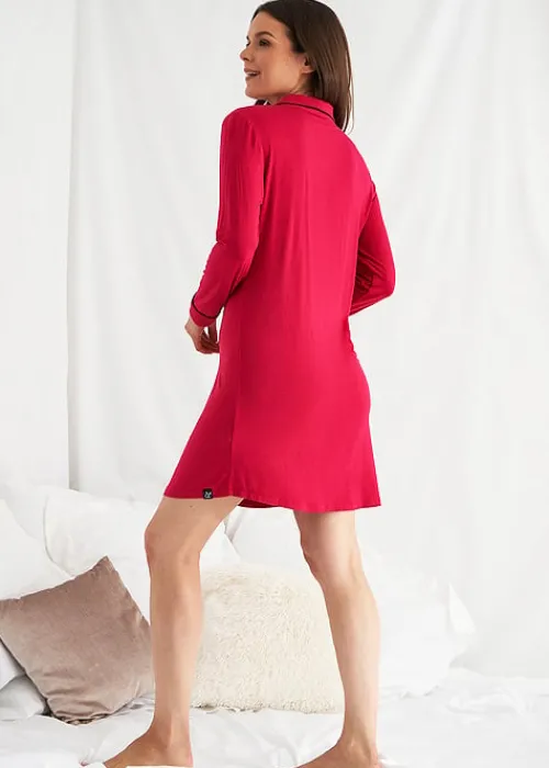 Best Sale Pretty You London Bamboo Nightshirt Scarlet