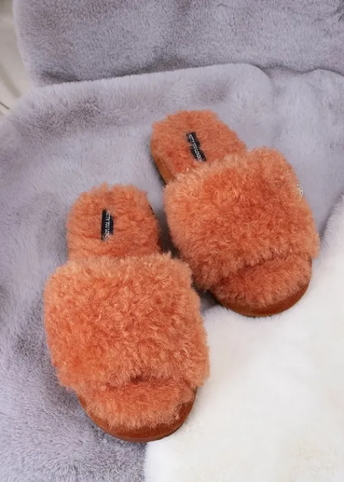 Clearance Pretty You London Candy Slippers Spice
