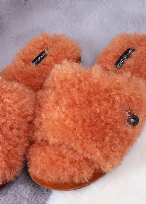 Clearance Pretty You London Candy Slippers Spice