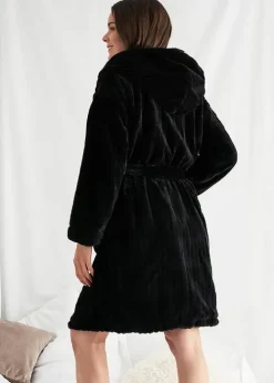 Sale Pretty You London Cloud Robe Black
