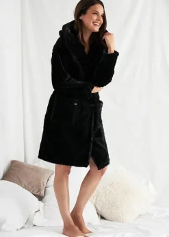 Sale Pretty You London Cloud Robe Black