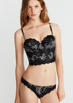 Store Promise Luxury Nocturno Bikini Brief Black Nocturno Print