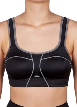 Cheap Pure Lime Padded Athletic Bra Black