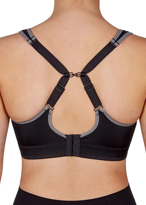 Cheap Pure Lime Padded Athletic Bra Black