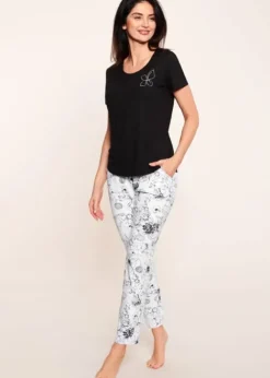 Clearance Rosch Be Happy Flower Line Pants Mono Flowers