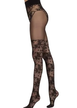 Sale Sarah Borghi Amelie Over The Knee Tights Nero