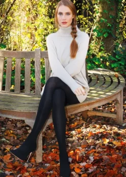 Best Sarah Borghi Green Cashmere 100 Tights Nero
