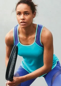 Hot * Shock Absorber Activewear Tank Top Ocean Wave