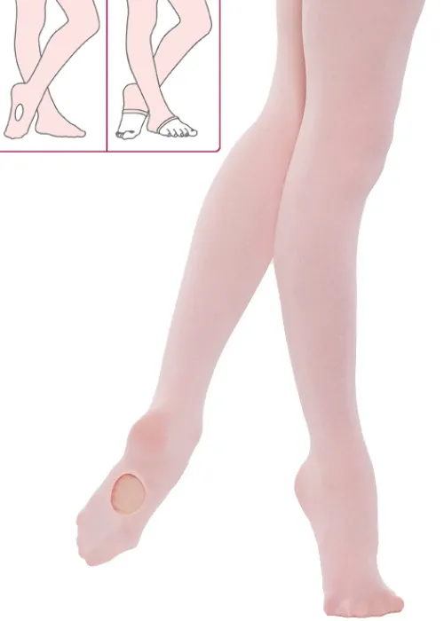 Cheap Silky Ballet Childrens Convertible Ballet Tights