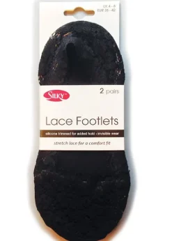 Cheap Silky Lace Footlet 2Pp