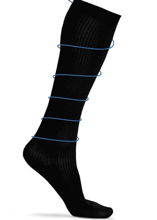 Store Silky Ladies Cotton Rich Compression Knee High Black