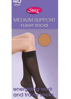Discount Silky Medium Support Flight Knee Highs