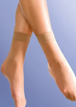 Store Silky Smooth Knit Ankle Highs (3Pp)