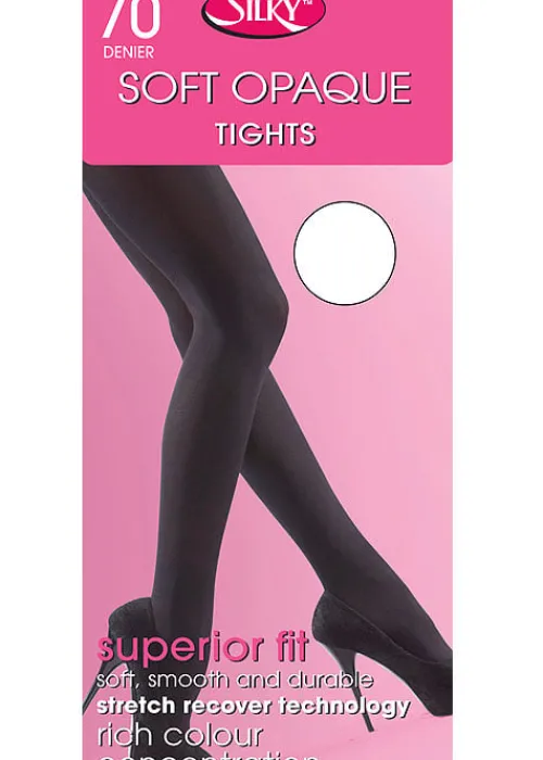 Cheap Silky Soft Opaque 70 Denier Tights Black