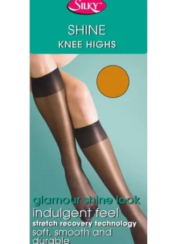 Fashion Silky Super Shine Knee Highs