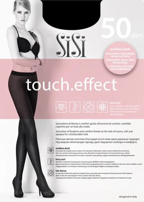 Store Sisi Touch Effect 50 Tights Black