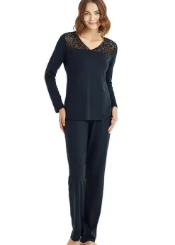 Store Blackspade Spade Cherry Long Pyjama Set Black