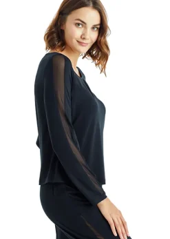 Best Sale Blackspade Spade Leopard Classic Long Pyjama Set Black