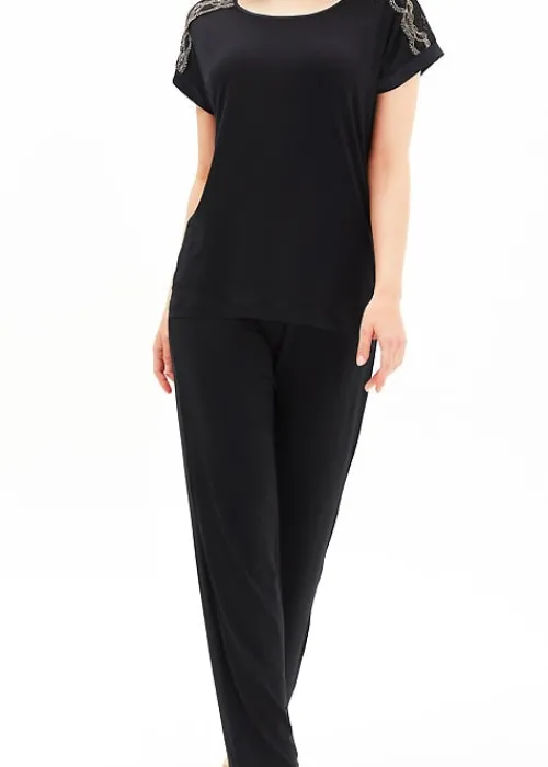 Cheap Blackspade Spade Pearl Pyjama Set Black