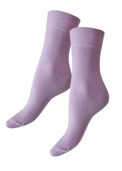 Outlet Tiffany Quinn Platinum Range Bamboo Comfort Top Socks 3Pp Mixed Plum