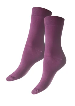 Outlet Tiffany Quinn Platinum Range Bamboo Comfort Top Socks 3Pp Mixed Plum