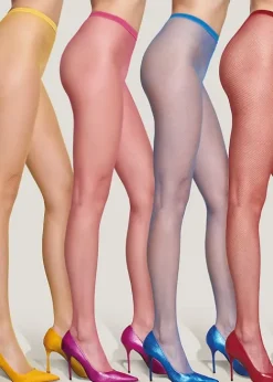 Flash Sale Trasparenze Ambra Coloured Fishnet Tights