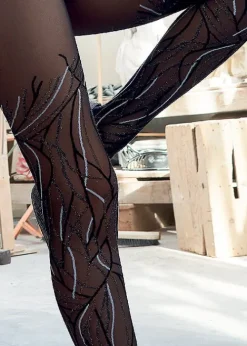 New Trasparenze Mistletoe Tights Nero