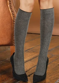 Sale Trasparenze Wilma Cotton Knee Highs