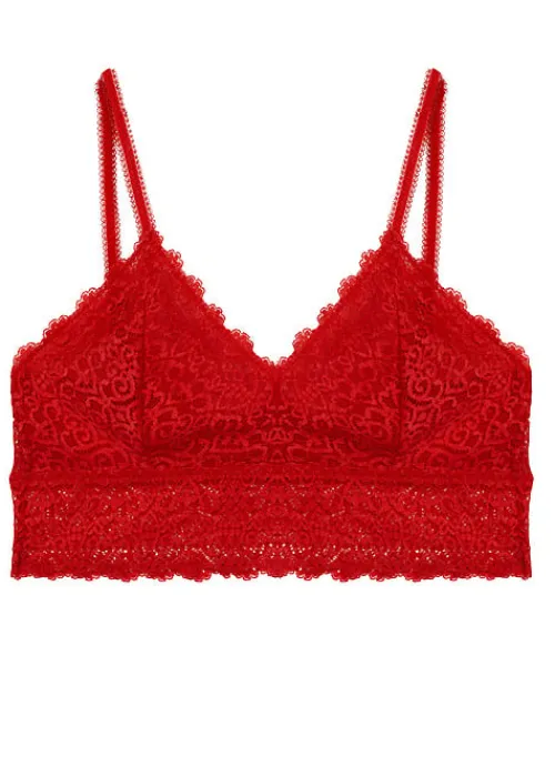 Clearance Wolf And Whistle Ariana Everyday Lace Bralette Red