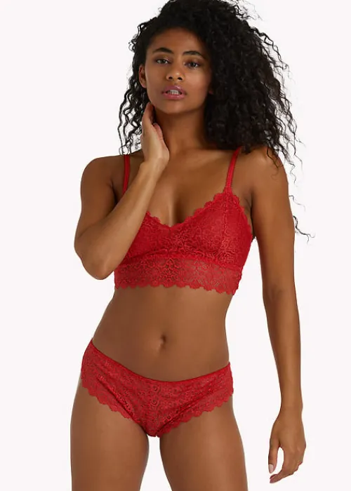 Clearance Wolf And Whistle Ariana Everyday Lace Bralette Red