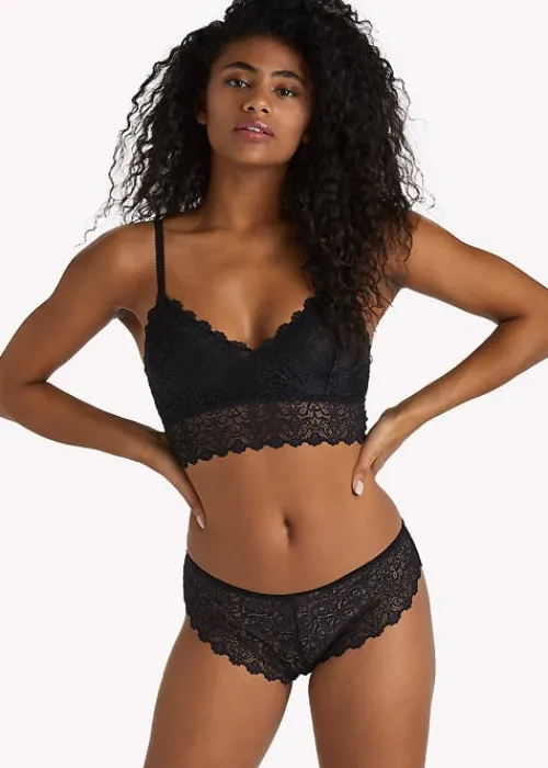 Sale Wolf And Whistle Ariana Everyday Lace Bralette Black