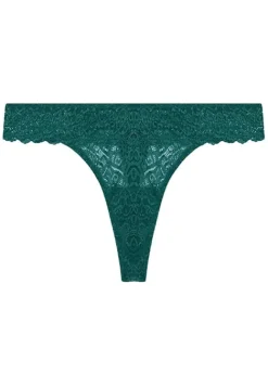 Fashion Wolf And Whistle Ariana Everyday Lace Thong Teal