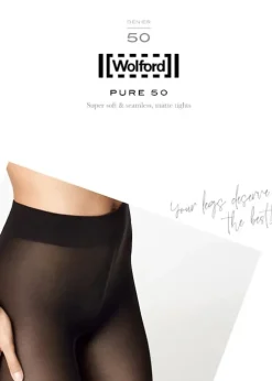 Hot Wolford Pure 50 Tights Black