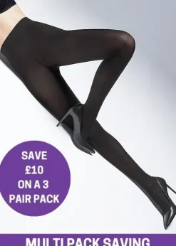 Flash Sale Wolford Velvet De Luxe 66 Tights 3 Pair Pack Black
